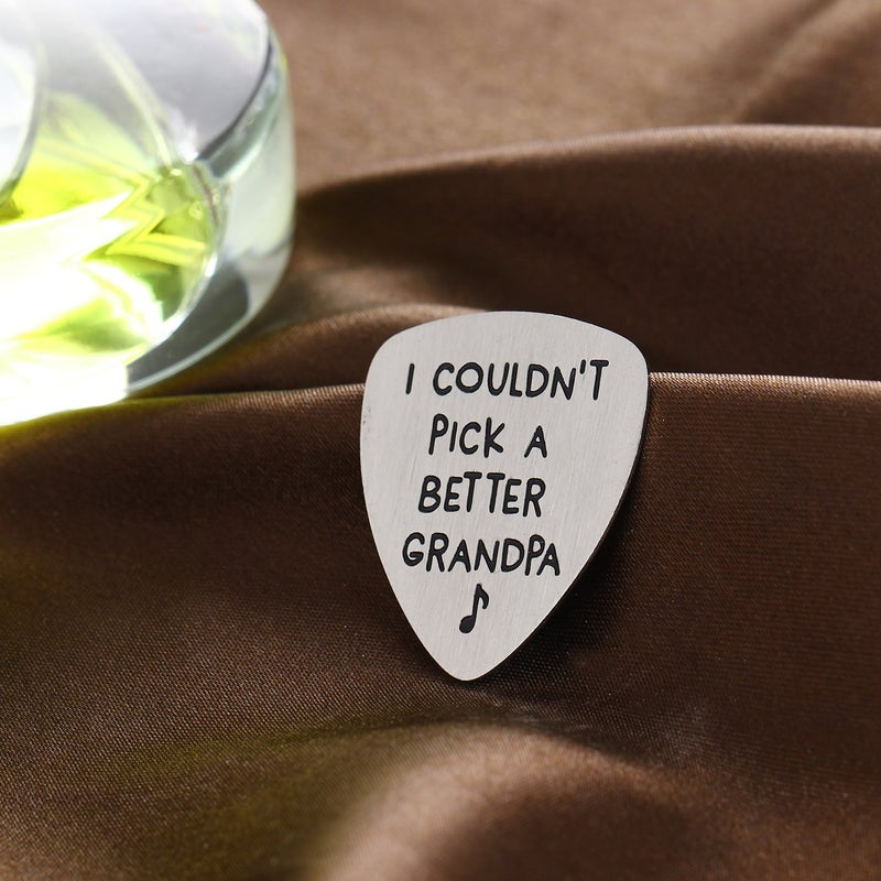 YeeQin I Couldnâ€™t Pick A Better Grandpa Musical Guitar Pick Jewelry Gift for Grandpa - Image 5